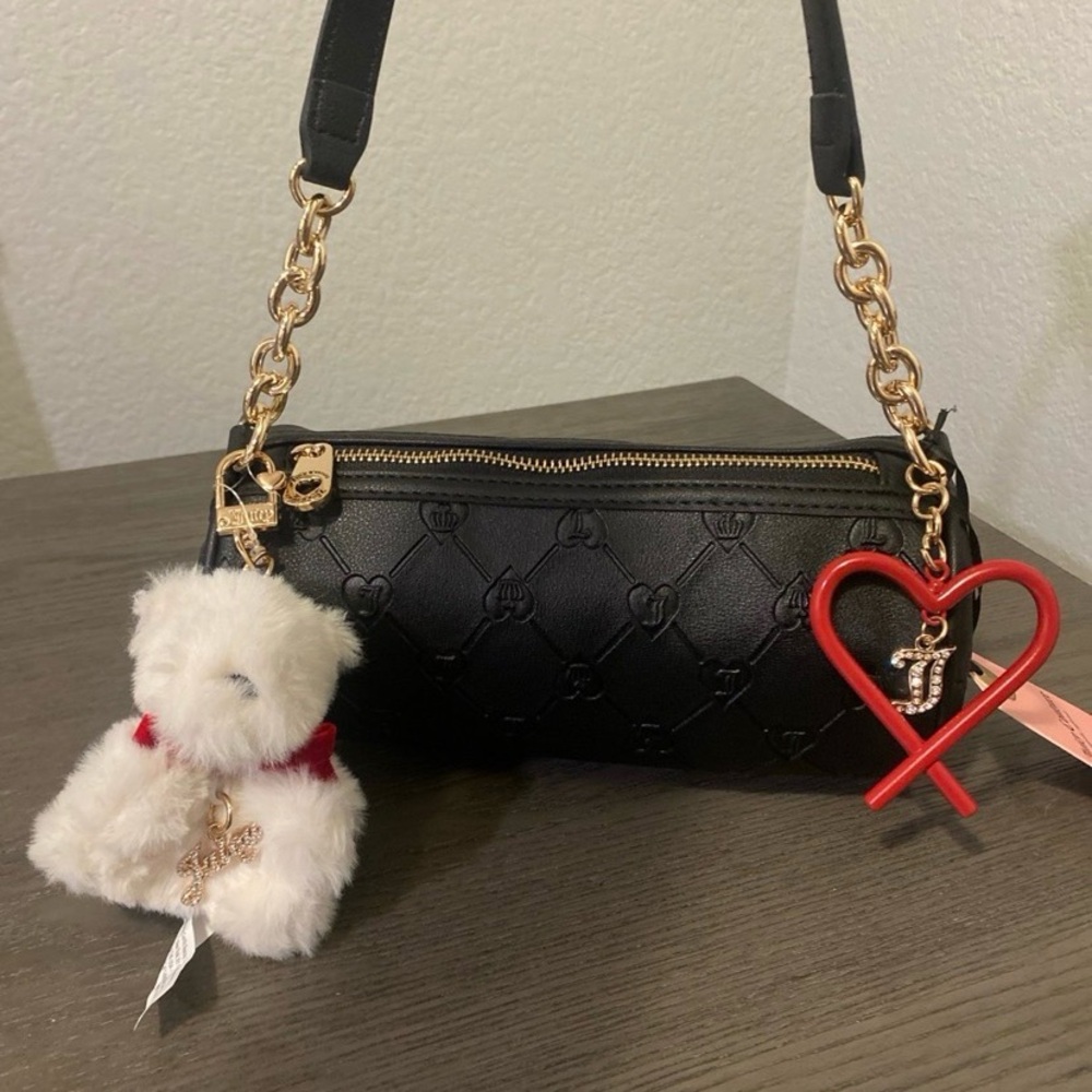 Juicy Couture Scottie Dog Roll Shoulder Purse